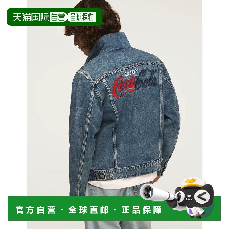 自营lucky brandLucky品牌男士可口可乐牛仔卡车司机夹克-多 美国