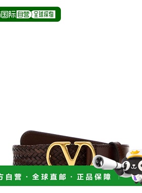 1h可退 香港直邮valentino 华伦天奴 女士 標誌牌編織腰帶 7W2T0S
