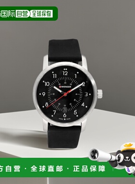 自营 Wenger Swiss Army 01.1641.115 Avenue 黑色表盘腕表 42 毫