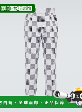 1h可退 香港直邮Kenzo 高田贤三 男士 拼布直筒裤 000982男装