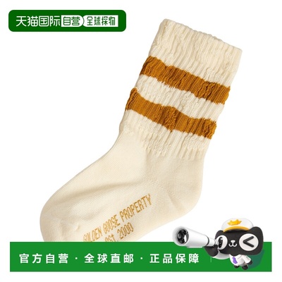 香港直邮Golden Goose Deluxe Brand 条纹袜子 GKP00883.P001107.