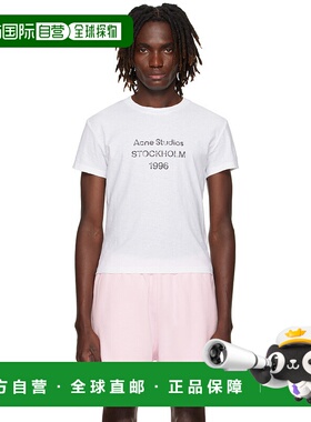 1h可退 香港直邮Acne Studios 艾克妮 男士 灰白色徽标 T 恤 CL03