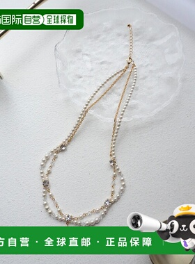 1h可退 日本直邮Dorry Doll 女士珍珠双层短款项链 25435