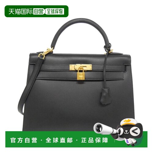 自营Hermes Kelly Leather Handbag (Pre-Owned) - black 美国奥