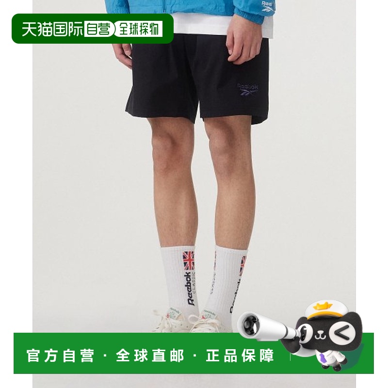 韩国直邮REEBOK锐步 短裤REPA3EB53BK正品时髦 时尚穿搭外穿显瘦