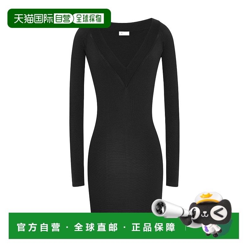 1小时内可退 香港直邮潮奢 Saint Laurent 圣罗兰 女士 长袖连衣
