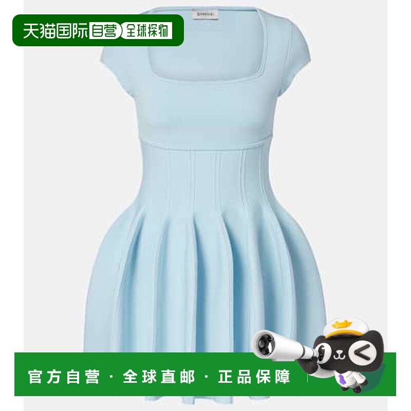 香港直邮Simkhai 女士 Gallagher 迷你连衣裙 blue蓝色 舒适时尚