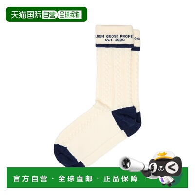 香港直邮GOLDEN GOOSE 女士 HIGH RIB/BRAID/ 提花徽标袜子 GUP02