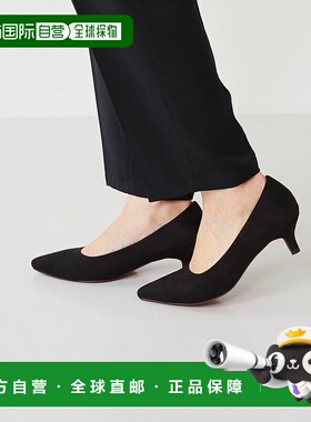 日本直邮Menue 中跟女式浅口鞋 黑色高跟鞋 ME8623BW02032单鞋