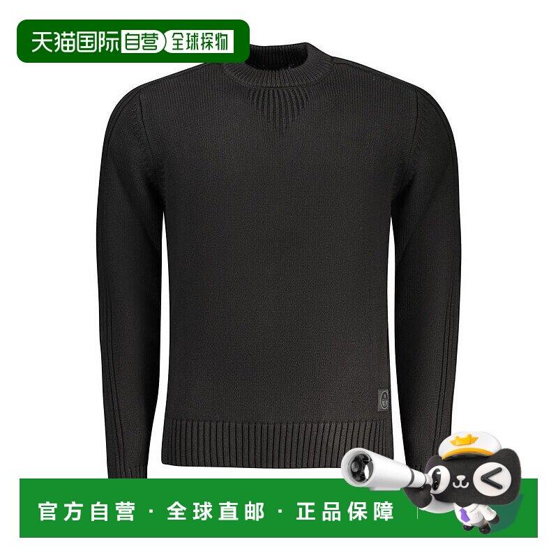 自营North Sails Cotton Men Men's Sweater - black 美国奥莱直