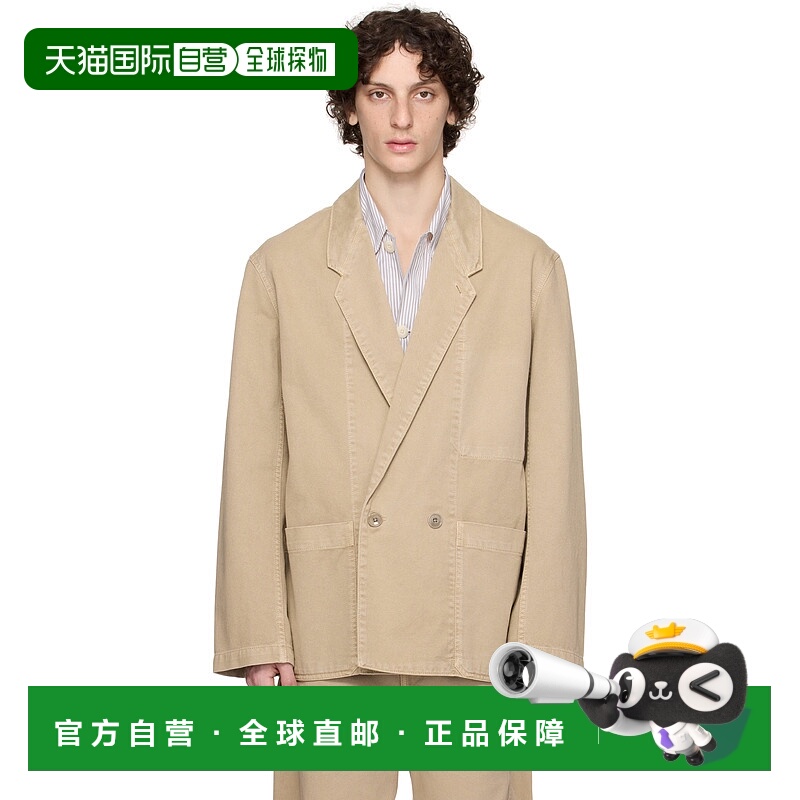 1h可退 香港直邮潮奢 Lemaire 男士 驼色 Workwear 西装外套 JA10