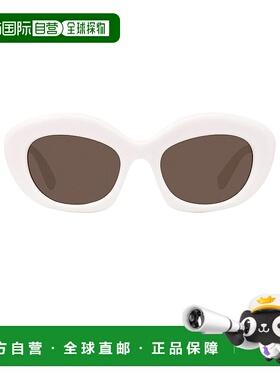 1h可退 香港直邮潮奢 LOEWE 罗意威 女士 Curvy 太阳眼镜 LW40153