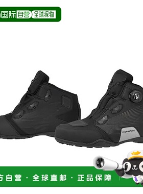 【日本直邮】Komine Dial Fit WP骑行鞋BK-096 纯黑色 23.5 摩托