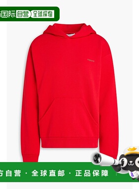 香港直邮Coperni 女士 印花棉混纺抓绒连帽衫 COPJS15523REDGREEN