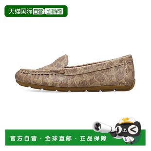 一脚蹬懒人鞋 香港直邮Coach蔻驰 豆豆鞋 专柜款 C074 女士牛皮乐福鞋