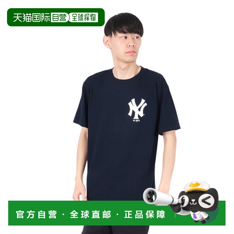 日本直邮MLB（美职棒）男款洋基队短袖球衣T恤 ML0125SS0010-NY-N图片