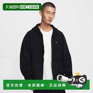 香港直邮Nike Solo Swoosh 男子全拉鍊式毛絨連帽衫