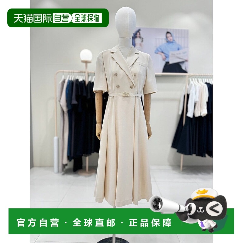 韩国直邮JJ JIGOTT [BUSAN] [JJ,JJGOTT] 双扣领喇叭连衣裙 GR6M0