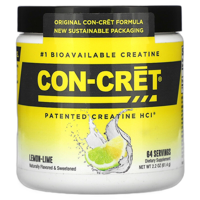 香港直邮未来肌酸,Con-Cret肌酸盐酸盐，柠檬青柠口味，2.17盎司6
