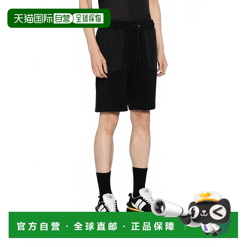 自营hugo bossDolter Track Shorts In Black - black 美国奥莱直