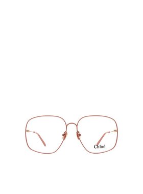 CHLOÉ 女士眼镜 CH0165O004 SS2024 粉红色 几何框平光镜