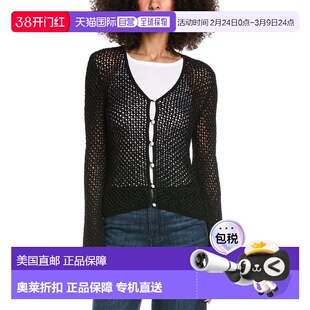 自营rag & bone Ellie V-Neck Cardigan - black 美国奥莱直发