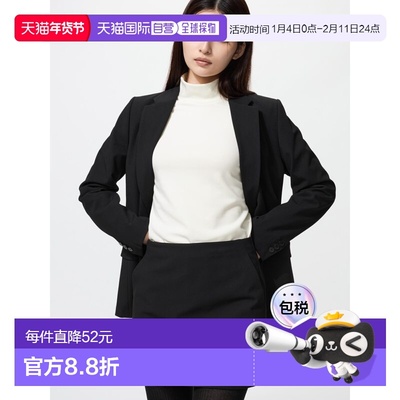 日潮跑腿UNIQLO优衣库 保暖 Heattech 高领 T 恤/长袖 480868上衣