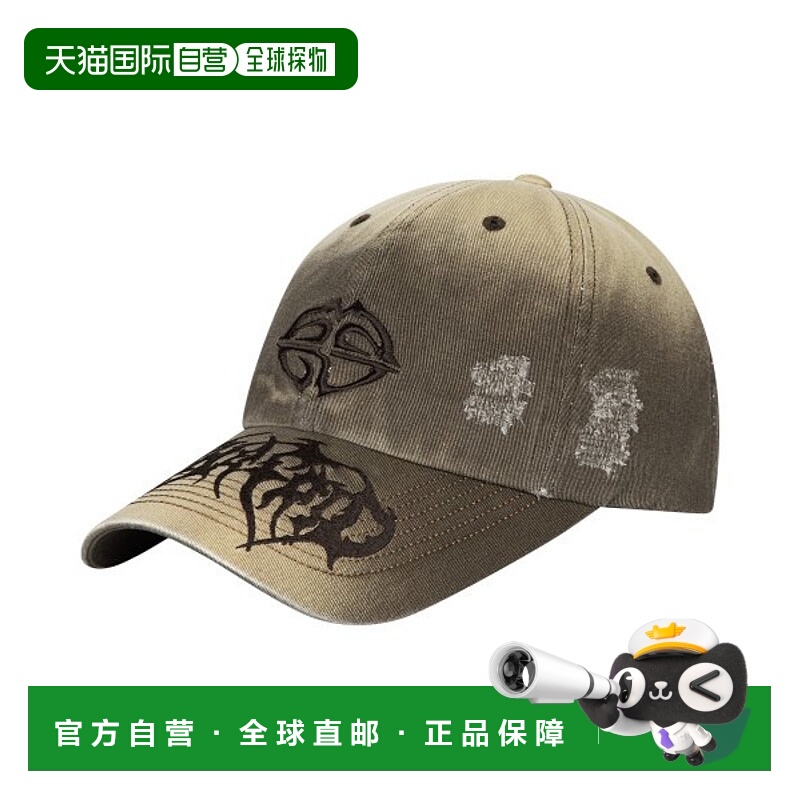 韩国直邮MAHAGRID 男女同款24年新款美式复古校园休闲帽子MG2ESMA