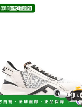 香港直邮FENDI 男士运动鞋 7E1392AQ6DF1R75 AW2024 白色 圆头运