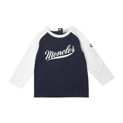 [MONCLER儿童] 8D00001 8790N 778(24-36M)商标印花长袖子 T-封面