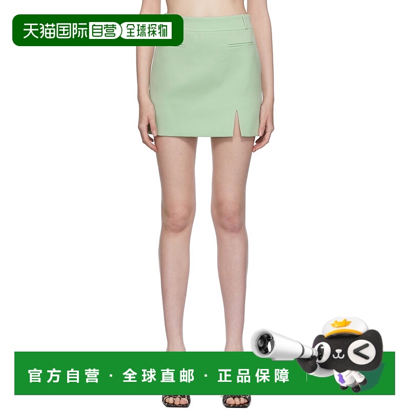 1h可退 香港直邮潮奢 The Attico 女士 绿色 Edie 短裙 221WCS63W