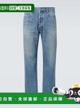 1h可退 香港直邮潮奢 Saint Laurent 圣罗兰 男士 Mick 直筒牛仔