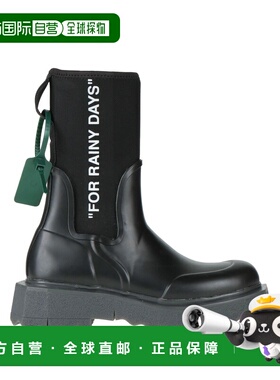 香港直邮off-white 女士 脚踝靴 black黑色 舒适时尚