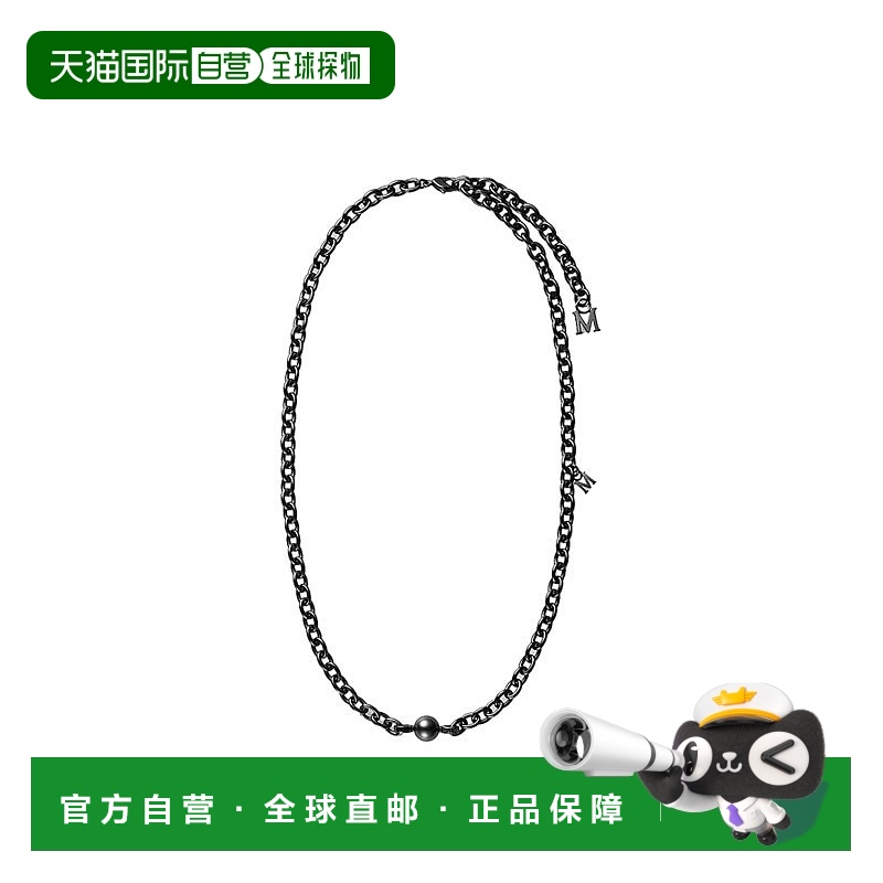 日潮跑腿Mikimoto御木本成人潮流项链银色字母百搭气质56cm珍珠