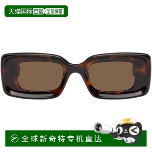 棕色 LW401 羅意威 香港直郵潮奢 女士 太陽鏡 LOEWE Rectangular