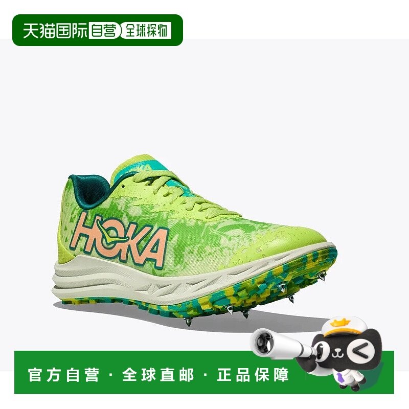 自营 Hoka One One Crescendo XC男式美国11.5生菜电动酸橙钉鞋TF