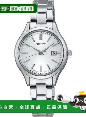 【日本直邮】Seiko精工 手表 太阳能对表女款 防水防磁银色 STPX0