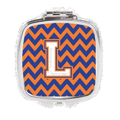 自营 Carolines Treasures CJ1060-LSCM 字母 L 雪佛龙蓝色和橙色