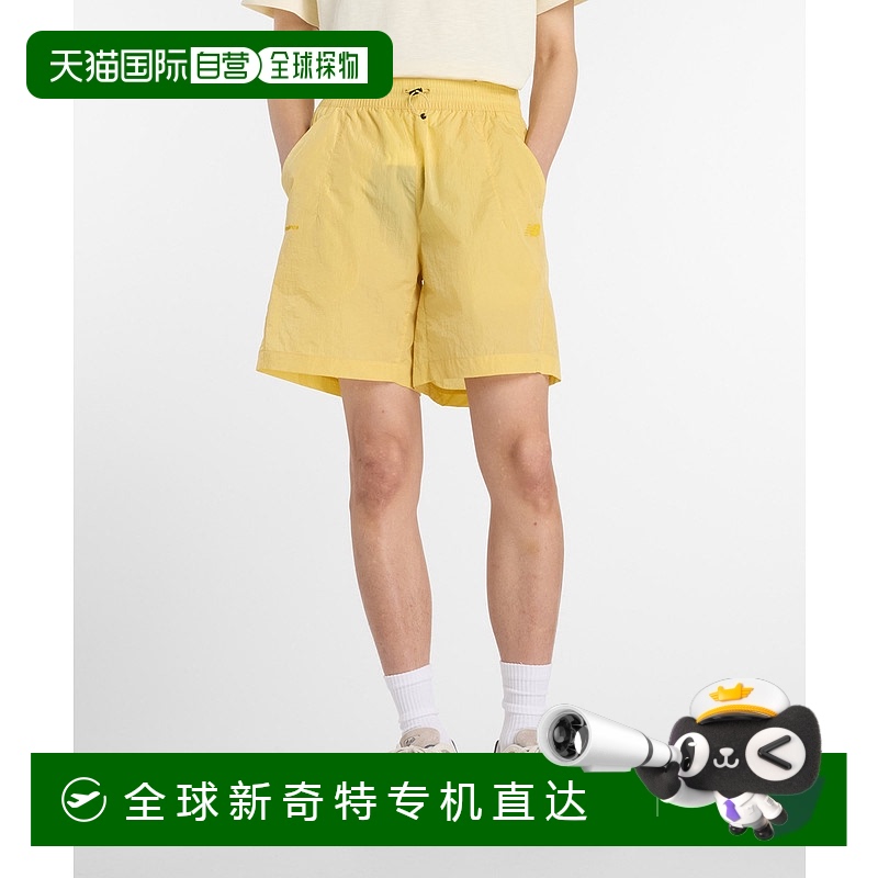 1h可退 日本直邮New Balance 男装 8英寸宽松户外短裤 AMS53621BK