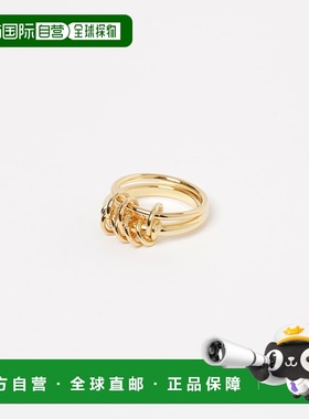 1h可退 日本直邮Lapuis 女士COIL DOUBLE 连环戒指 UW44235220103