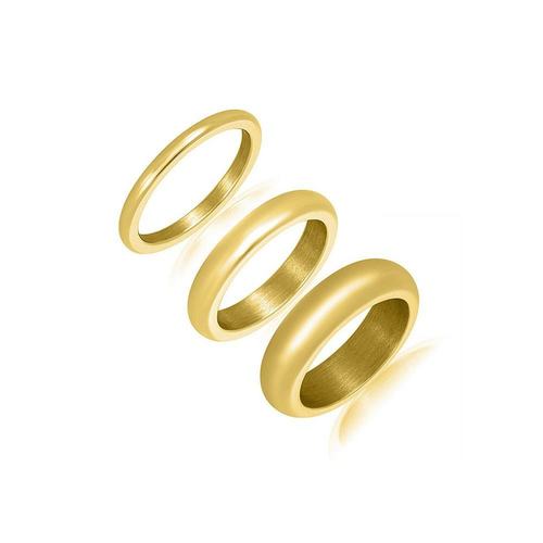 美国直邮ADORNIA|哑光叠戴戒指套装