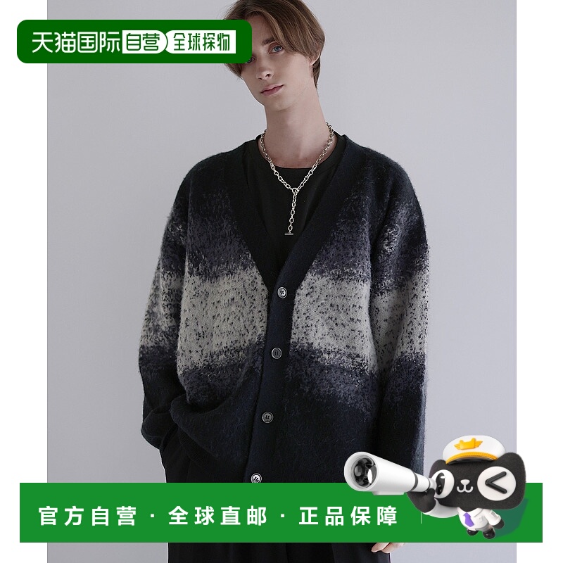 1h可退 日本直邮SOCCE 男女同款 落肩宽松 渐变针织开衫 soc25071