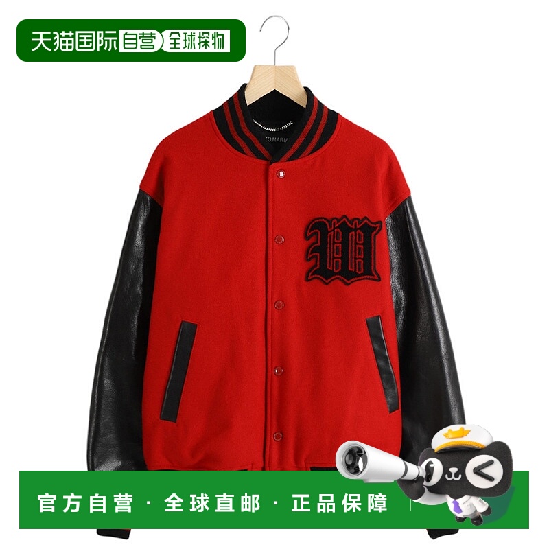 1h可退 日本直邮WACKO MARIA 男士皮革拼接款棒球夹克 TYPE-1 24F