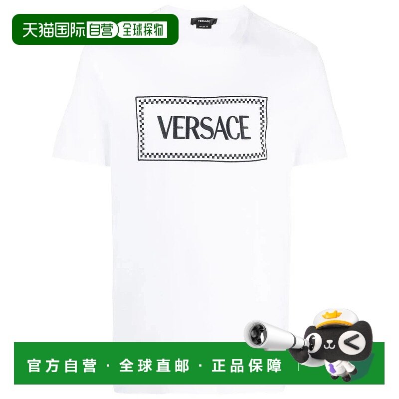 香港直邮VERSACE 男士T恤 10116941A085841W000 AW2024 白色,男装,T恤,淘宝优惠券,粉丝福利购,淘宝优惠卷