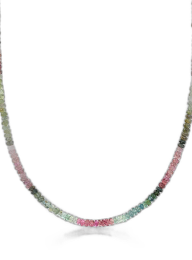 自营Ross-Simons 多色碧玺珠项链，配 14kt 黄金磁扣 - 20 英寸