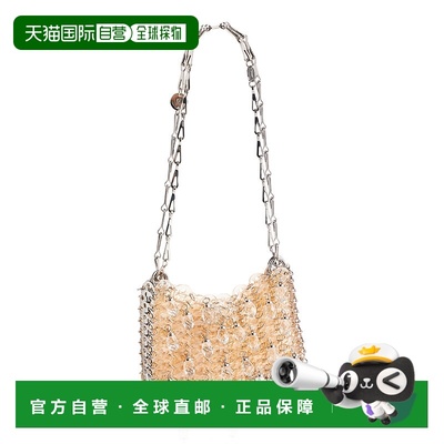 香港直邮Rabanne 女士 1969 Nano 树脂肩包 pink粉色 舒适时尚