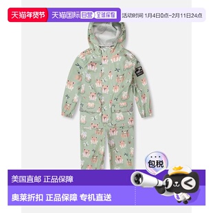 自营deux par deuxRain One-Piece in Polyurethane Green Frog P