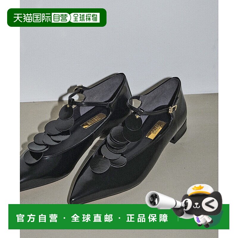 1h可退 日本直邮GRISE 女装 圆环装饰 平底尖头鞋 25192821148630
