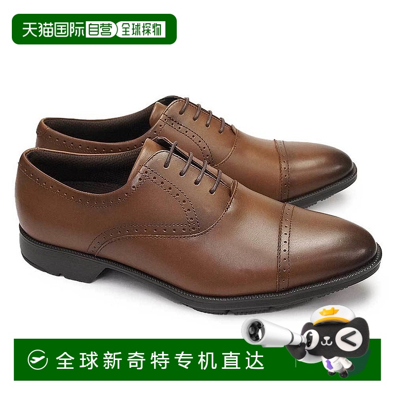日本直邮texy luxe 商务鞋男直尖TU7774 ASICS Shoji轻质真皮男鞋