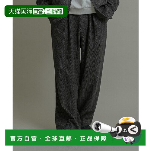 1h可退 日本直邮SENSE OF PLACE 男装 宽松直筒 赫尔宾纹 斜纹阔